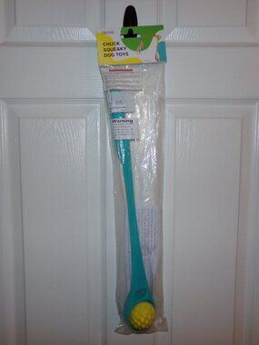 New Chuck Squeaky Dog Toys Throw Ball